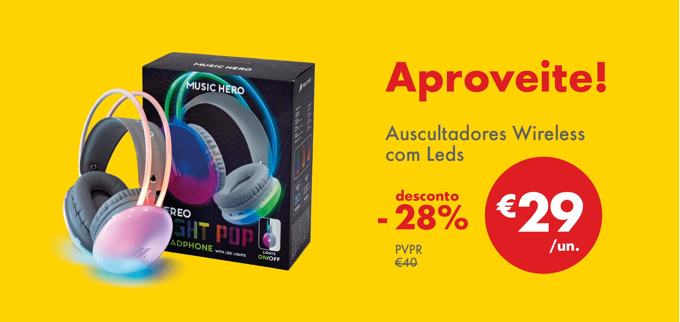 Campanha Auscultadores Wireless