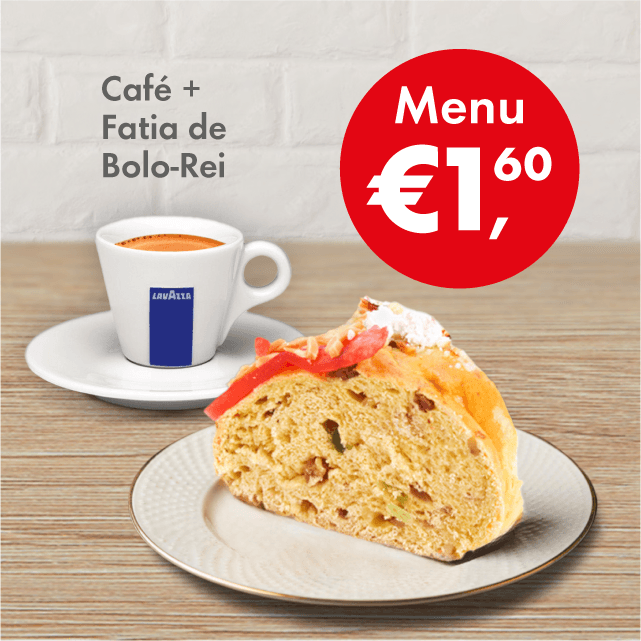 Menu Bolo Rei + Café